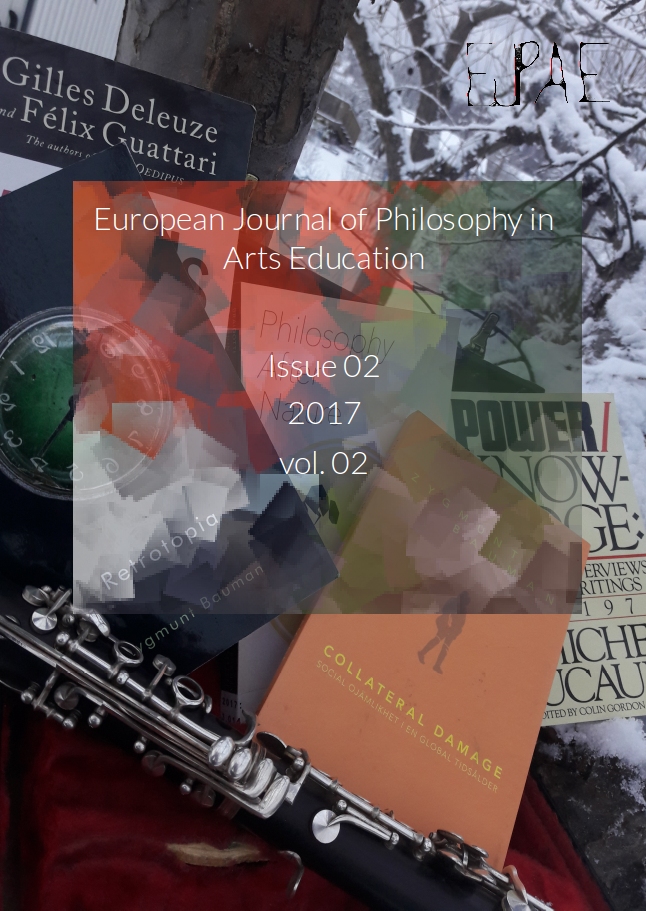 View Vol. 2 No. 02 (2017): European Journal of Philosophy in Arts Education